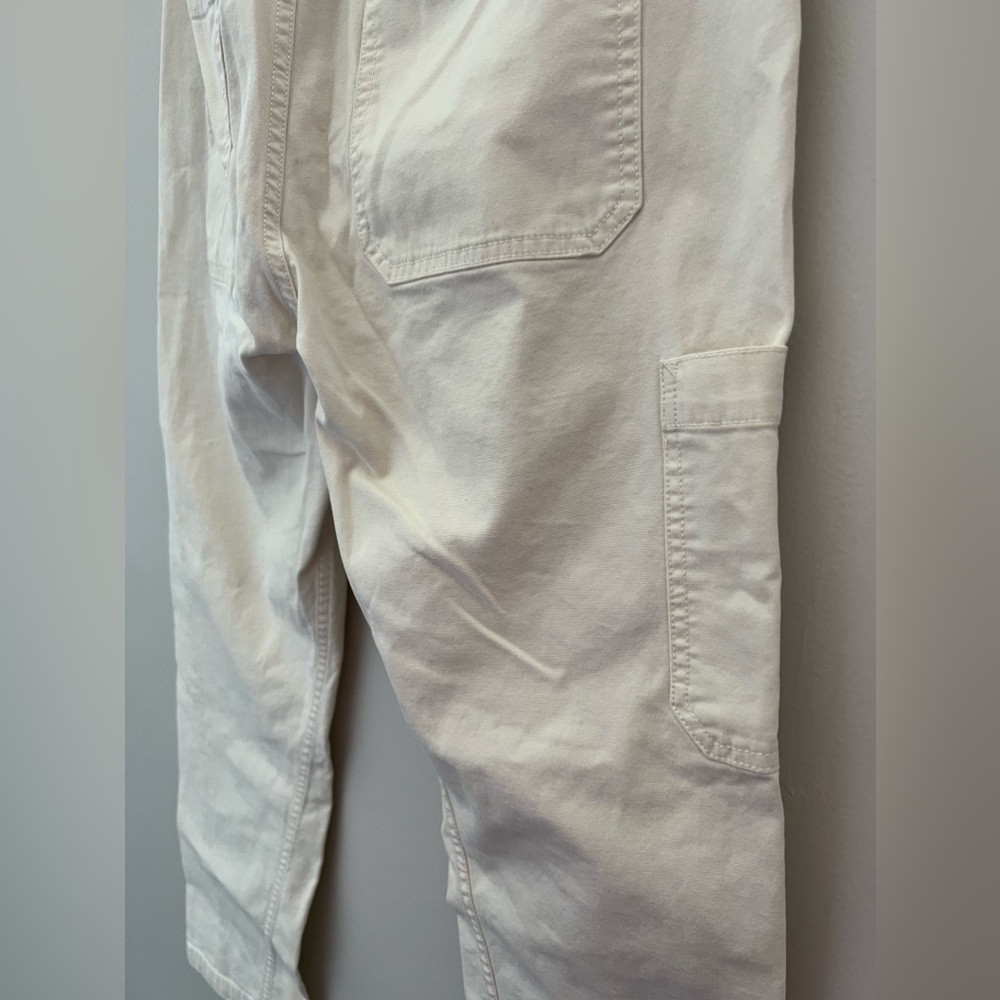 Vince White Straight Seamed Utility Pants Size 10 - Picture 6 of 7